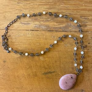 Pink Stone Fashion Necklace